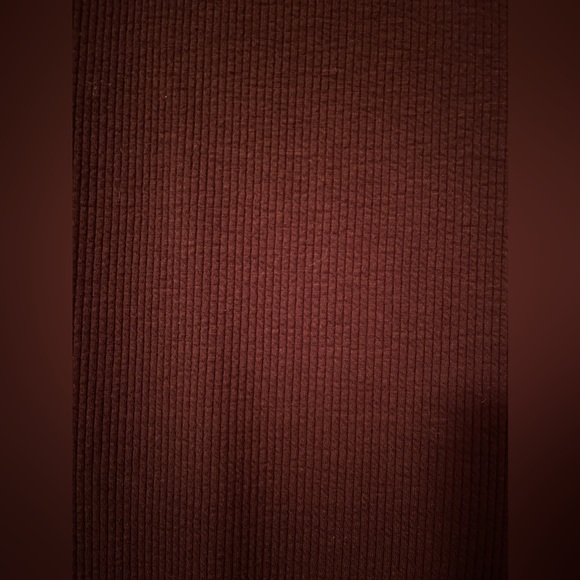 Zara seamless mini dress, rich brown color, long sleeves, stretch. Medium size🏈 - Picture 4 of 4